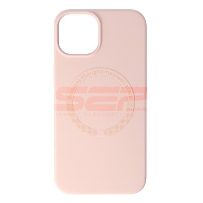 Husa iPhone 14, Silicon MagCover, Roz